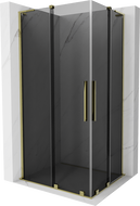 Mexen Velar L Duo kabina prysznicowa rozsuwana 90 x 80 cm, grafit, złota - 871-090-080-02-43-50