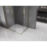 Mexen Velar L Duo kabina prysznicowa rozsuwana 90 x 80 cm, transparent, złota - 871-090-080-02-03-50