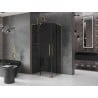 Mexen Velar L Duo kabina prysznicowa rozsuwana 100 x 90 cm, grafit, złota - 871-100-090-02-43-50