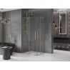 Mexen Velar L Duo kabina prysznicowa rozsuwana 100 x 90 cm, transparent, złota - 871-100-090-02-03-50