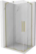 Mexen Velar L Duo kabina prysznicowa rozsuwana 100 x 90 cm, transparent, złota szczotkowana - 871-100-090-02-03-55