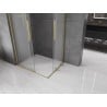 Mexen Velar L Duo kabina prysznicowa rozsuwana 100 x 90 cm, szron, złota szczotkowana - 871-100-090-02-33-55