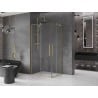 Mexen Velar L Duo kabina prysznicowa rozsuwana 90 x 80 cm, transparent, złota szczotkowana - 871-090-080-02-03-55