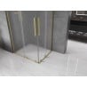 Mexen Velar L Duo kabina prysznicowa rozsuwana 90 x 80 cm, szron, złota szczotkowana - 871-090-080-02-33-55