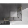 Mexen Velar L Duo kabina prysznicowa rozsuwana 90 x 80 cm, grafit, złota szczotkowana - 871-090-080-02-43-55