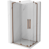 Mexen Velar L Duo kabina prysznicowa rozsuwana 100 x 90 cm, transparent, różowe złoto - 871-100-090-02-03-60