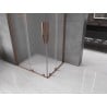 Mexen Velar L Duo kabina prysznicowa rozsuwana 90 x 80 cm, szron, różowe złoto - 871-090-080-02-33-60