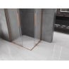 Mexen Velar L Duo kabina prysznicowa rozsuwana 100 x 90 cm, szron, miedź szczotkowana - 871-100-090-02-33-65