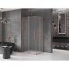 Mexen Velar L Duo kabina prysznicowa rozsuwana 100 x 90 cm, szron, miedź szczotkowana - 871-100-090-02-33-65