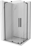 Mexen Velar L Duo kabina prysznicowa rozsuwana 90 x 80 cm, transparent, gun gray szczotkowany - 871-090-080-02-03-66