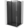 Mexen Velar L Duo kabina prysznicowa rozsuwana 100 x 90 cm, grafit, gun gray szczotkowany - 871-100-090-02-43-66