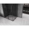 Mexen Velar L Duo kabina prysznicowa rozsuwana 100 x 90 cm, grafit, gun gray szczotkowany - 871-100-090-02-43-66