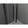 Mexen Velar L Duo kabina prysznicowa rozsuwana 100 x 90 cm, grafit, gun gray szczotkowany - 871-100-090-02-43-66