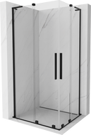 Mexen Velar L Duo kabina prysznicowa rozsuwana 100 x 90 cm, transparent, czarna - 871-100-090-02-03-70