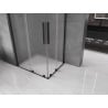 Mexen Velar L Duo kabina prysznicowa rozsuwana 100 x 90 cm, szron, czarna - 871-100-090-02-33-70