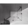 Mexen Velar L Duo kabina prysznicowa rozsuwana 100 x 90 cm, transparent, czarna - 871-100-090-02-03-70