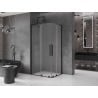 Mexen Velar L Duo kabina prysznicowa rozsuwana 100 x 90 cm, szron, czarna - 871-100-090-02-33-70