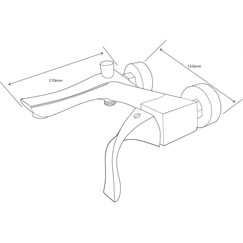 Mexen Estrella R02 bateria wannowa z zestawem prysznicowym, złota - 7233R02-50