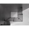 Mexen Velar L Duo kabina prysznicowa rozsuwana 90 x 80 cm, grafit, czarna - 871-090-080-02-43-70