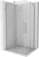 Mexen Velar L Duo kabina prysznicowa rozsuwana 90 x 80 cm, transparent, nikiel szczotkowany - 871-090-080-02-03-97