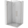 Mexen Velar L Duo kabina prysznicowa rozsuwana 100 x 90 cm, transparent, nikiel szczotkowany - 871-100-090-02-03-97