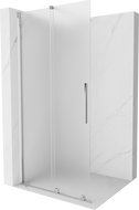 Mexen Velar ścianka prysznicowa rozsuwana Walk-in 100 x 200 cm, szron 8 mm, chrom - 871-100-000-33-01