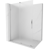 Mexen Velar ścianka prysznicowa rozsuwana Walk-in 130 x 200 cm, szron 8 mm, chrom - 871-130-000-33-01