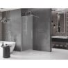Mexen Velar ścianka prysznicowa rozsuwana Walk-in 130 x 200 cm, szron 8 mm, chrom - 871-130-000-33-01