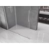 Mexen Velar ścianka prysznicowa rozsuwana Walk-in 130 x 200 cm, szron 8 mm, chrom - 871-130-000-33-01