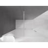 Mexen Velar ścianka prysznicowa rozsuwana Walk-in 130 x 200 cm, szron 8 mm, chrom - 871-130-000-33-01