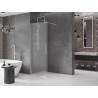 Mexen Velar ścianka prysznicowa rozsuwana Walk-in 150 x 200 cm, szron 8 mm, chrom - 871-150-000-33-01