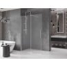 Mexen Velar ścianka prysznicowa rozsuwana Walk-in 160 x 200 cm, szron 8 mm, chrom - 871-160-000-33-01
