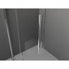 Mexen Velar ścianka prysznicowa rozsuwana Walk-in 150 x 200 cm, szron 8 mm, chrom - 871-150-000-33-01