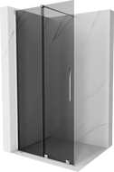 Mexen Velar ścianka prysznicowa rozsuwana Walk-in 100 x 200 cm, grafit 8 mm, chrom - 871-100-000-43-01