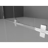 Mexen Velar ścianka prysznicowa rozsuwana Walk-in 75 x 200 cm, grafit 8 mm, chrom - 871-075-000-43-01