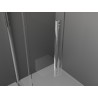 Mexen Velar ścianka prysznicowa rozsuwana Walk-in 150 x 200 cm, grafit 8 mm, chrom - 871-150-000-43-01