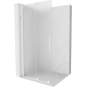 Mexen Velar ścianka prysznicowa rozsuwana Walk-in 85 x 200 cm, szron 8 mm, biała - 871-085-000-33-20