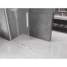 Mexen Velar ścianka prysznicowa rozsuwana Walk-in 85 x 200 cm, szron 8 mm, biała - 871-085-000-33-20
