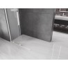 Mexen Velar ścianka prysznicowa rozsuwana Walk-in 85 x 200 cm, szron 8 mm, biała - 871-085-000-33-20