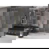 Mexen Velar ścianka prysznicowa rozsuwana Walk-in 70 x 200 cm, szron 8 mm, złota - 871-070-000-33-50