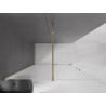 Mexen Velar ścianka prysznicowa rozsuwana Walk-in 130 x 200 cm, szron 8 mm, złota - 871-130-000-33-50