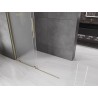 Mexen Velar ścianka prysznicowa rozsuwana Walk-in 160 x 200 cm, szron 8 mm, złota - 871-160-000-33-50