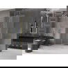 Mexen Velar ścianka prysznicowa rozsuwana Walk-in 75 x 200 cm, szron 8 mm, złota szczotkowana - 871-075-000-33-55