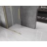 Mexen Velar ścianka prysznicowa rozsuwana Walk-in 100 x 200 cm, szron 8 mm, złota szczotkowana - 871-100-000-33-55