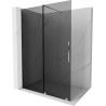 Mexen Velar ścianka prysznicowa rozsuwana Walk-in 130 x 200 cm, grafit 8 mm, chrom - 871-130-000-43-01