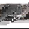 Mexen Velar ścianka prysznicowa rozsuwana Walk-in 120 x 200 cm, grafit 8 mm, biała - 871-120-000-43-20