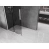 Mexen Velar ścianka prysznicowa rozsuwana Walk-in 90 x 200 cm, grafit 8 mm, biała - 871-090-000-43-20