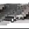 Mexen Velar ścianka prysznicowa rozsuwana Walk-in 120 x 200 cm, grafit 8 mm, biała - 871-120-000-43-20