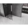 Mexen Velar ścianka prysznicowa rozsuwana Walk-in 100 x 200 cm, grafit 8 mm, biała - 871-100-000-43-20