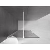 Mexen Velar ścianka prysznicowa rozsuwana Walk-in 100 x 200 cm, grafit 8 mm, biała - 871-100-000-43-20